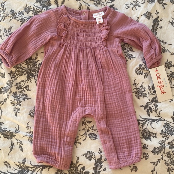 Cat & Jack Bottoms Jumpsuit With Long Sleeves Cat Jack Nb Pink